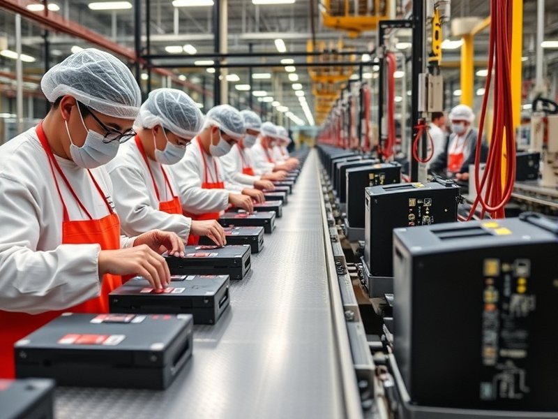 Línea de producción de terminales de autoservicio